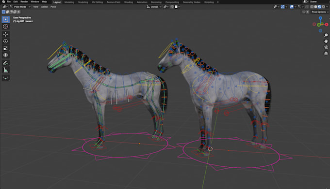 Do 3d character rigging professionally in blender by Faryal3d | Fiverr