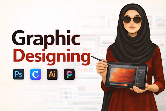 do modern graphic design, logo and branding for business
