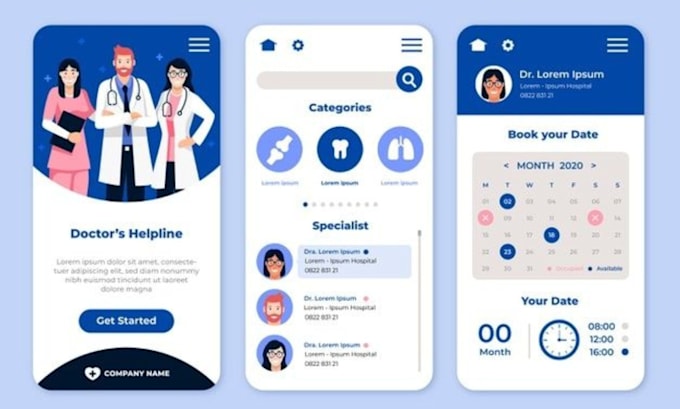 develop appointment booking app for doctors and patients