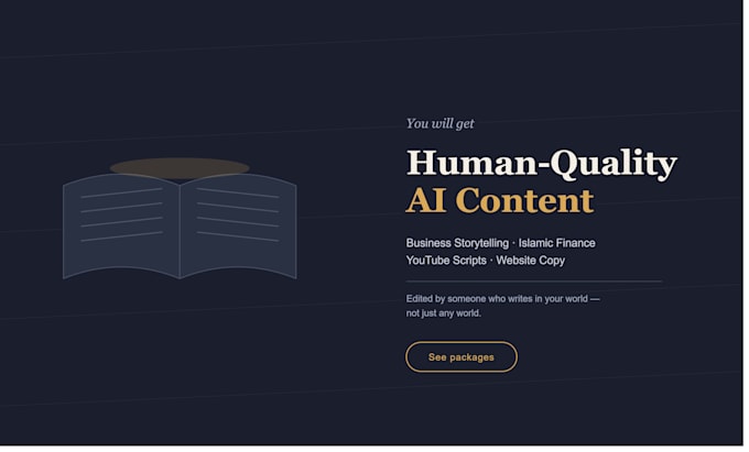 humanize ai content for business storytelling and islamic finance brands