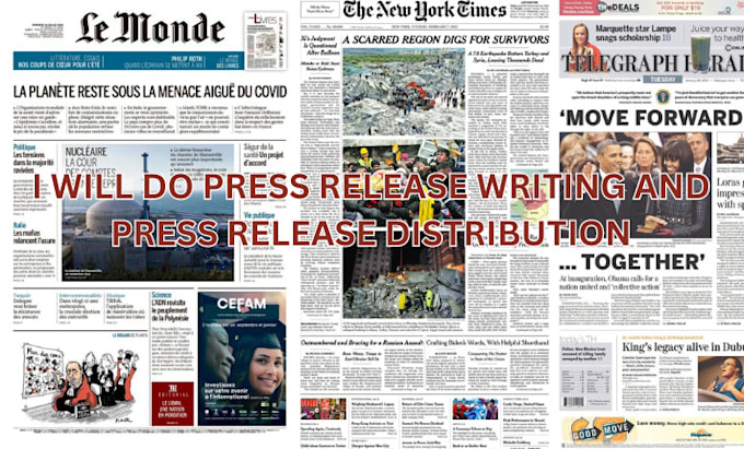 write and distribute press release to spanish french german italian