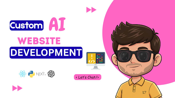 develop custom ai powered saas, ecommerce and web application
