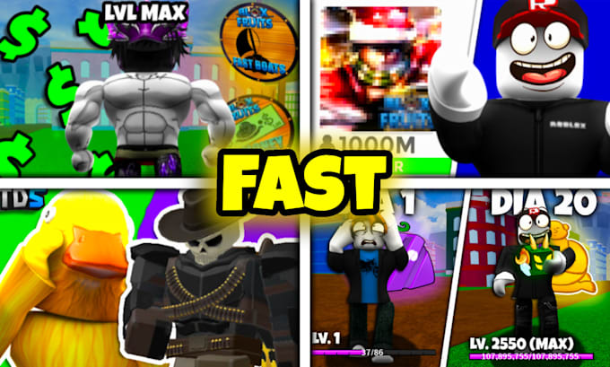 make a professional roblox youtube thumbnail for you