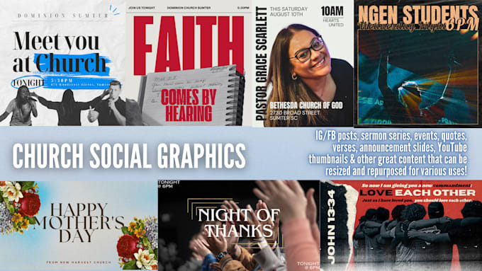 Create graphics for your church social media sermon series and events ...