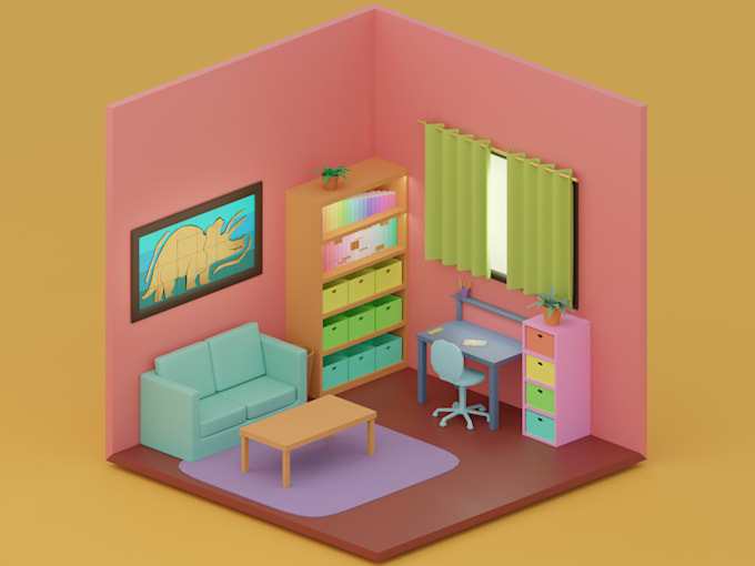 make low poly models for games or animation
