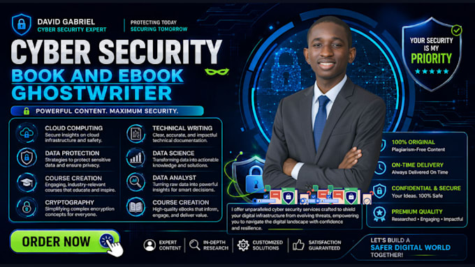 write cybersecurity, online course, cloud computing, and technical ebook writer