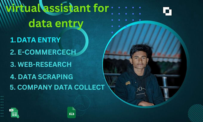be virtual assistant for data entry specialist  typing work