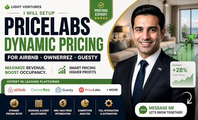 setup pricelabs dynamic pricing for airbnb ownerrez guesty