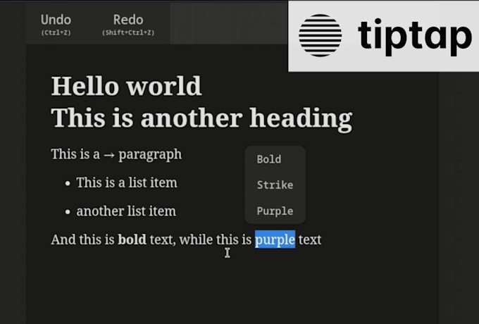 implement a wysiwyg editor for your application
