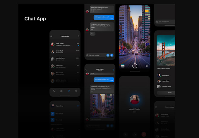 build chat app video chat app, booking app, flutter app, social medial app