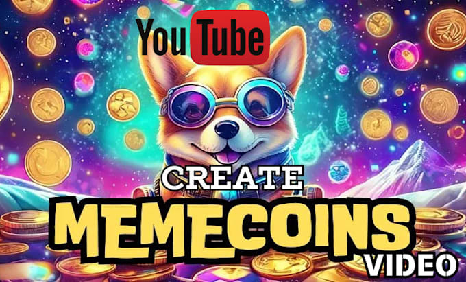create blockchain crypto or memecoin promotion and youtube videos