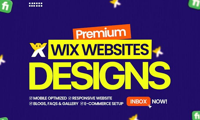 design a modern wix website or wix ecommerce store