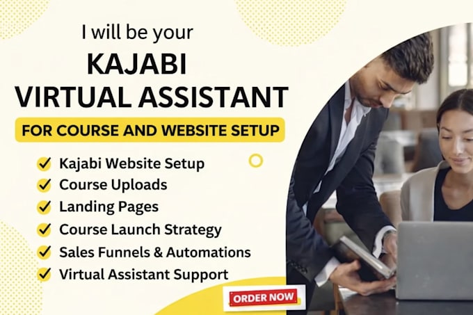 be your kajabi virtual assistant for course and website setup