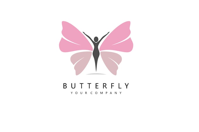 design high quality butterfly logo with free source file