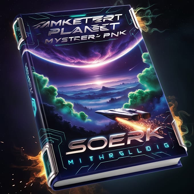 design stunning sci fi, fantasy book cover art