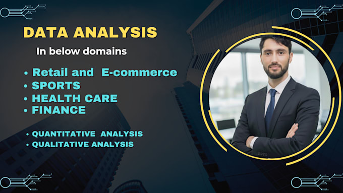do sports, healthcare, finance and customer data analysis