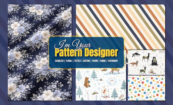 design seamless pattern, fabric and textile pattern design