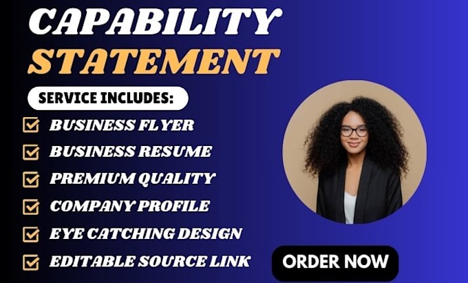 Design a professional and creative capability statement by Diana_zino ...