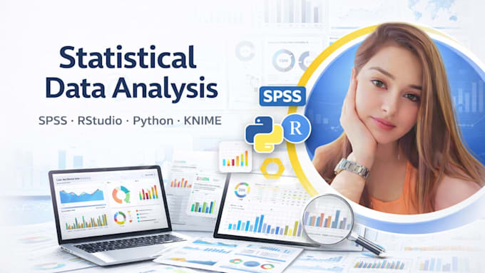 do statistical data analysis with spss, rstudio, knime or python