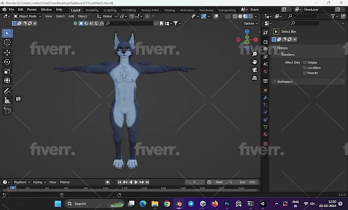 Draw anime vtuber custom 3d nsfw furry avatar vrchat twitch stream overlay