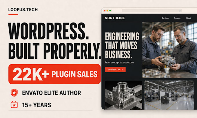 build a professional, fast and SEO ready wordpress website