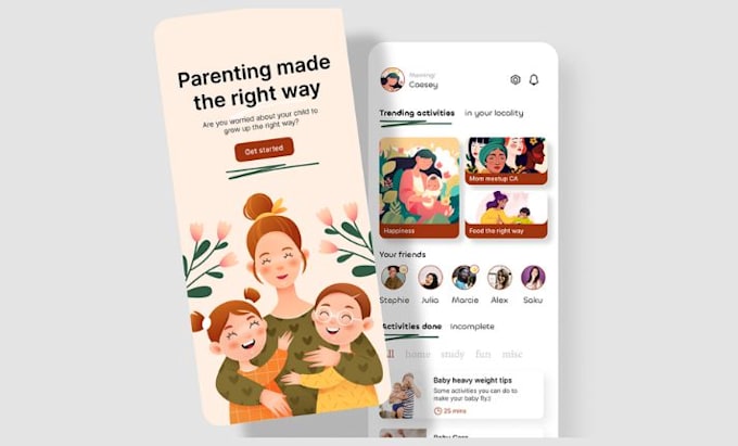 develop day care app, baby sitting app, child care app for android and ios
