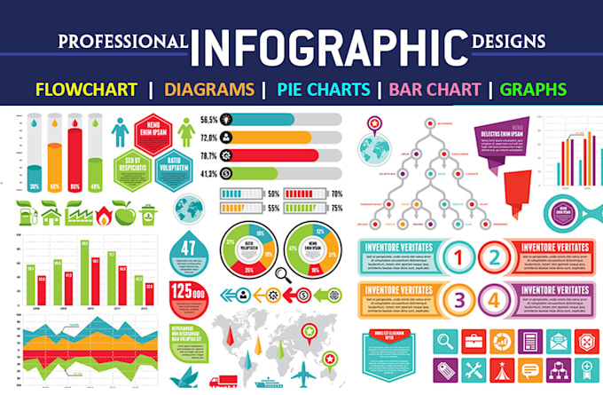 Design professional infographic poster, flowchart, diagram or pie chart ...