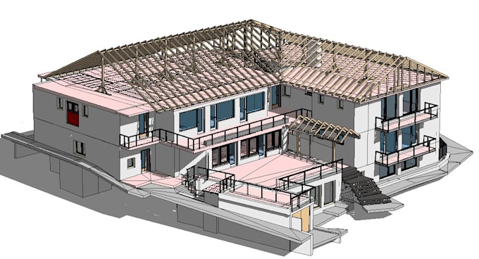 create 3d model in revit of your building