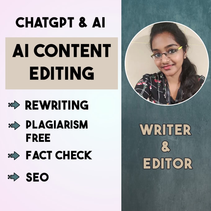 edit, rewrite and humanize ai generated chatgpt content