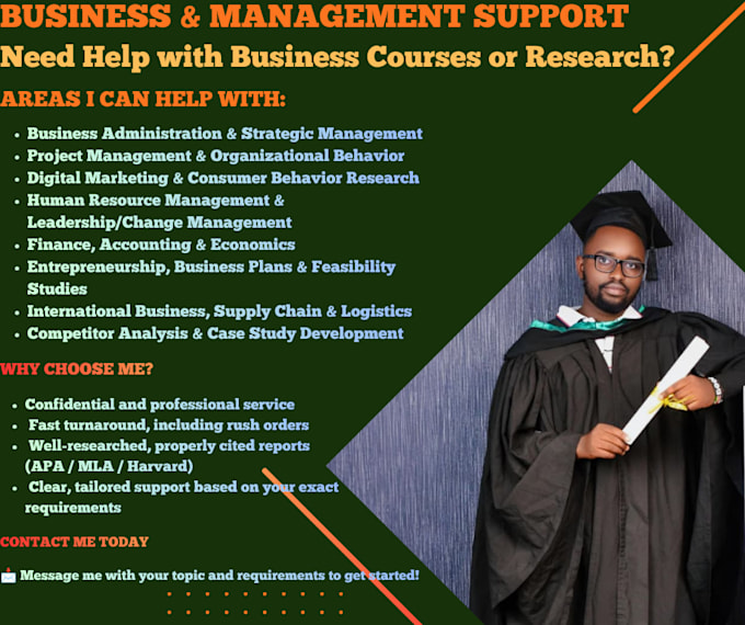 help you with your academic research, case studies and business analysis