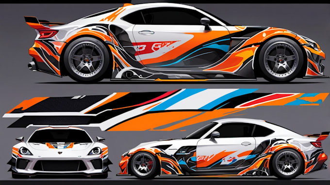 design awesome car, van, vehicle wrap design and vehicle stickers