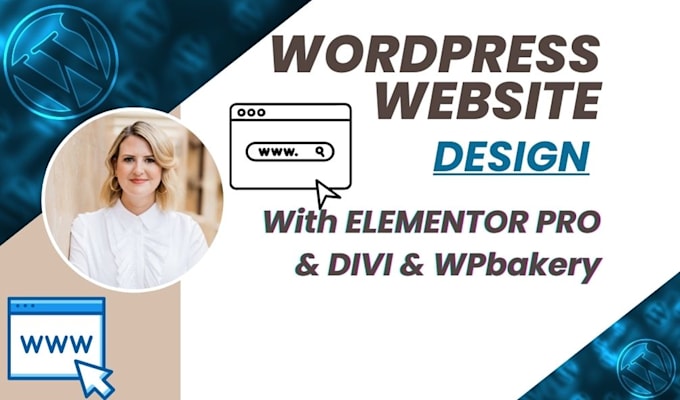 design creative wordpress website with elementor