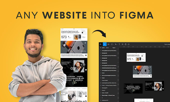 Convert any website, or theme into fully editable figma design template ...