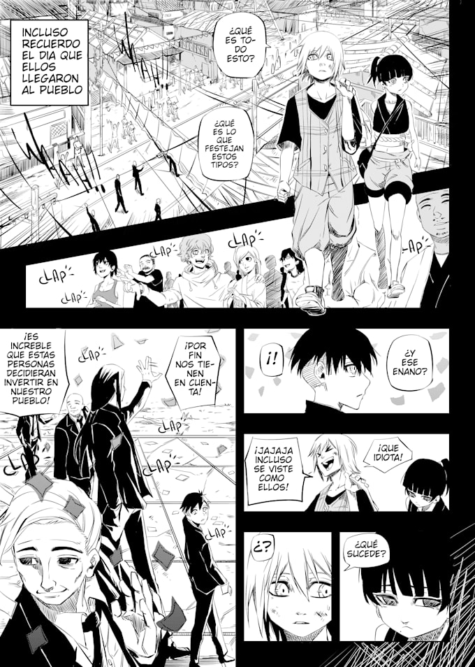 draw great manga pages for you
