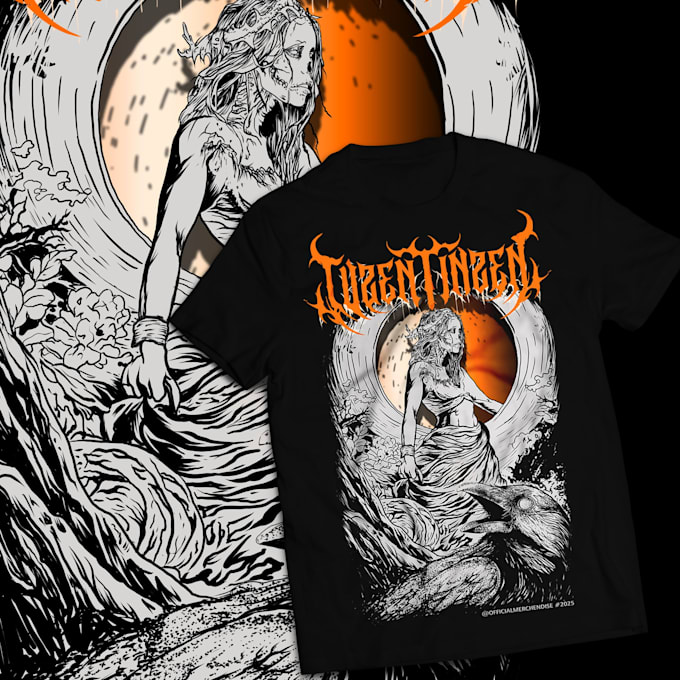 custom illustration designs for t shirts merchandise