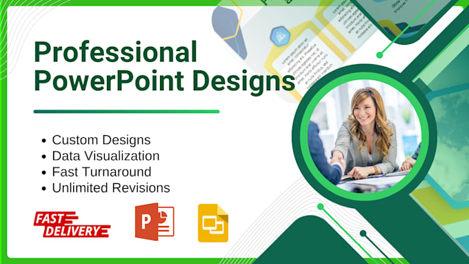 design animated PPT presentation, google slides and video