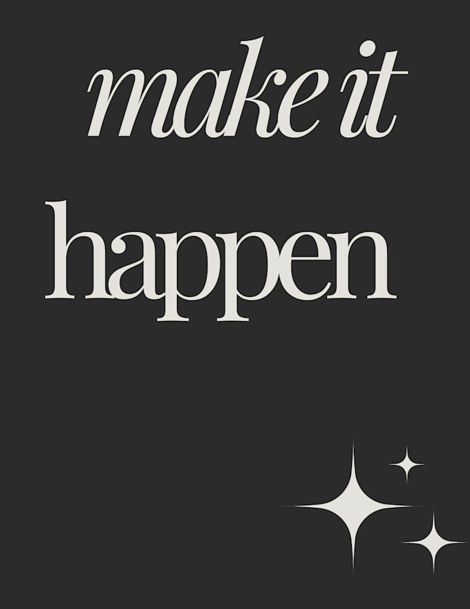 design typography motivational 3d posters