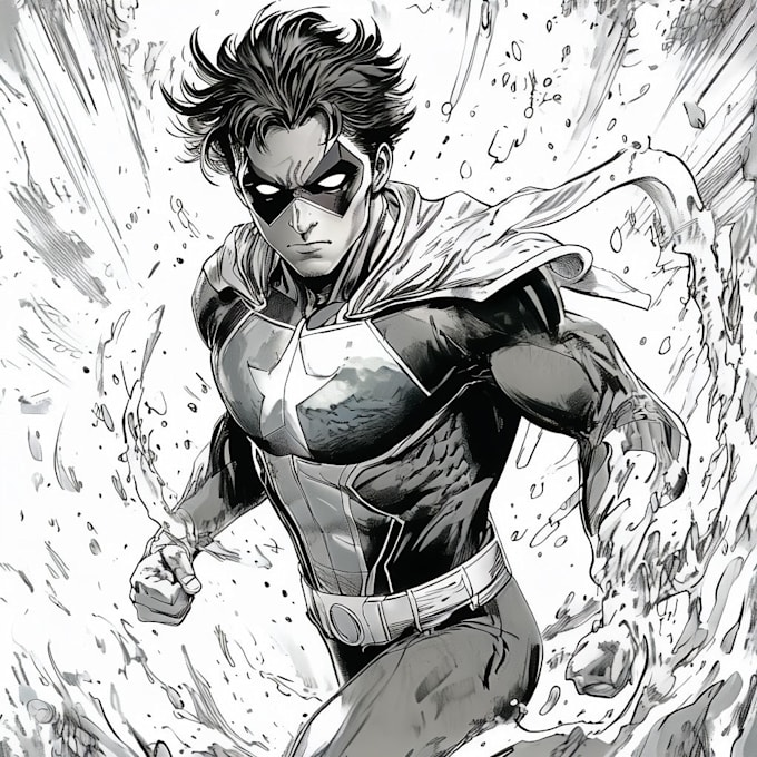 draw comics superhero marvel manga character design