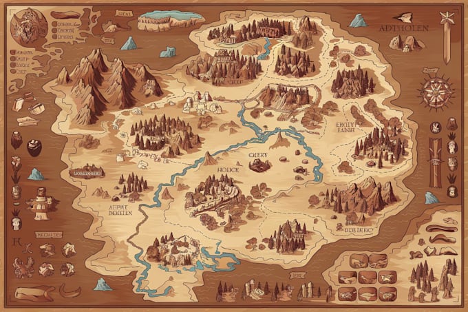 Draw a custom vector map in illustrator for your location by Cheakayne ...