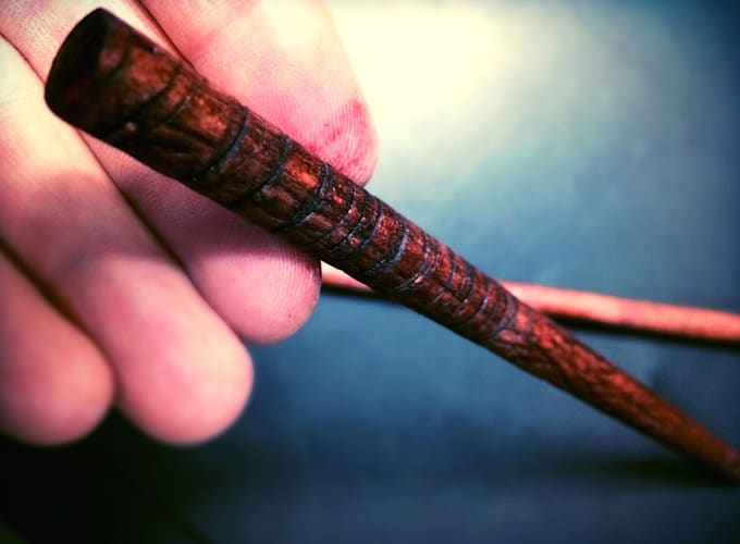 send you a wooden, handcrafted magic wand