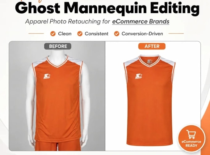 do professional ghost mannequin neck joint