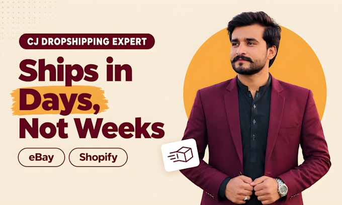 do cj dropshipping ebay listing and shopify product listing with fast shipping