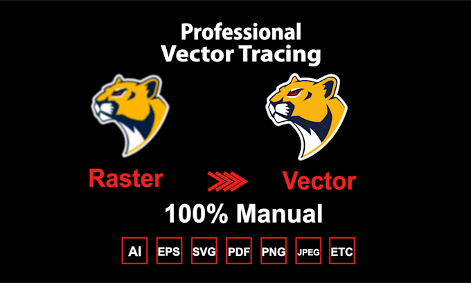 vectorize low quality image or logo to vector tracing