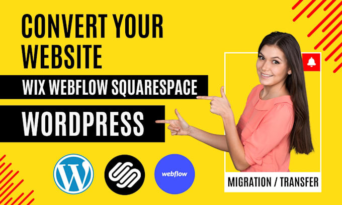 clone convert or transfer wix, webflow, squarespace to wordpress