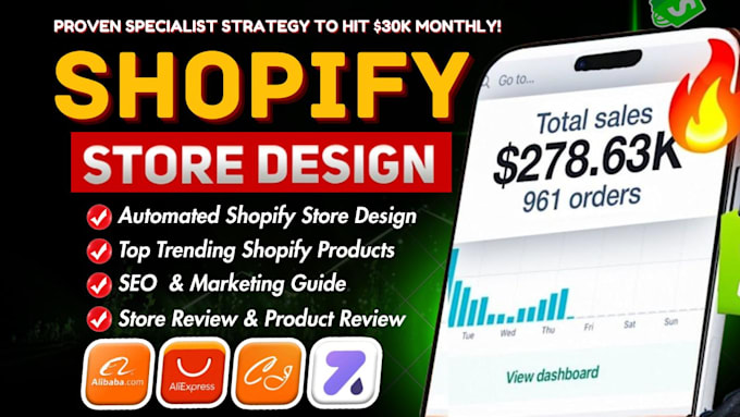 create shopify dropshipping store shopify store design shopify website redesign