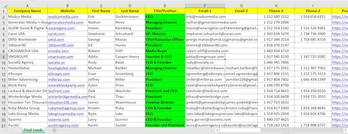 do lead generation for targeted people