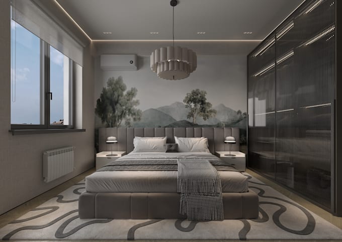 design and render realistic 3d interior spaces with modern style