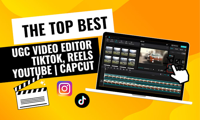 edit ugc videos for tiktok, reels or for any platform on caput