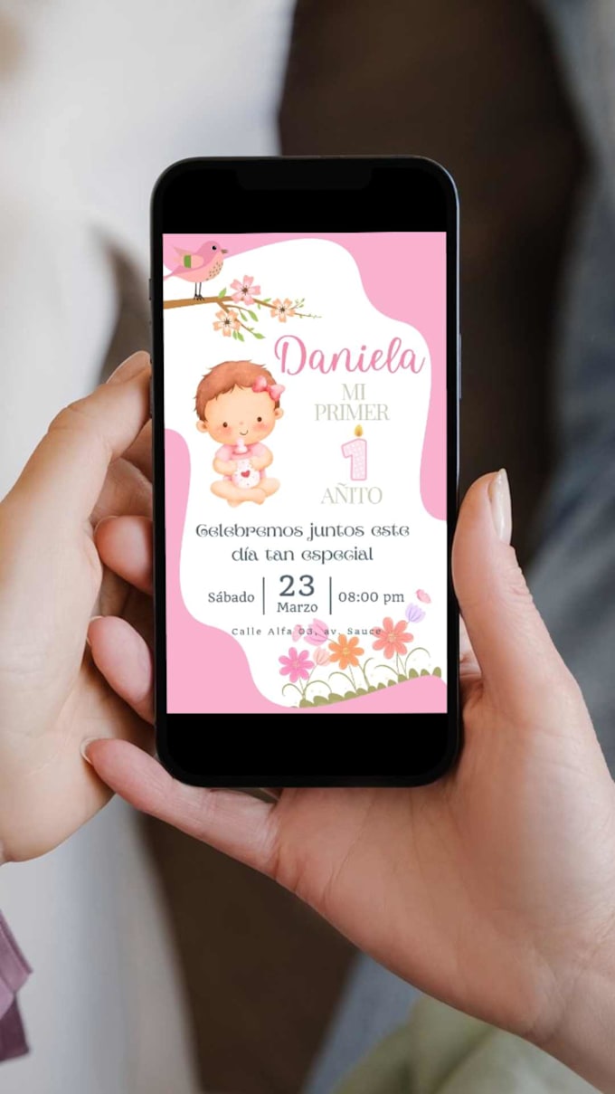 design a virtual bday, wedding, baby shower invitation
