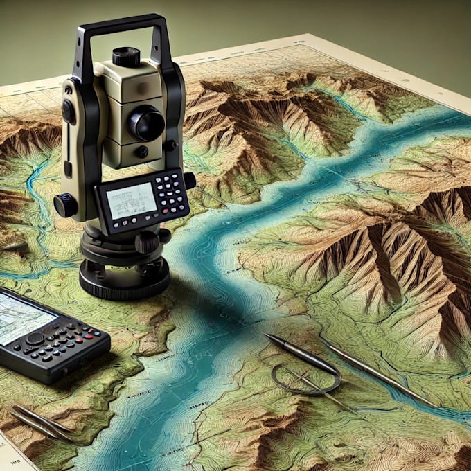 create topographic survey maps from raw survey data